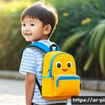 핑크퐁 유아용 가방 - A colorful and lightweight children&rsquo;s backpack designed for young kids, featuring bright, vivid colo...